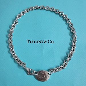 Tiffany & Co. Oval Tag Necklace
